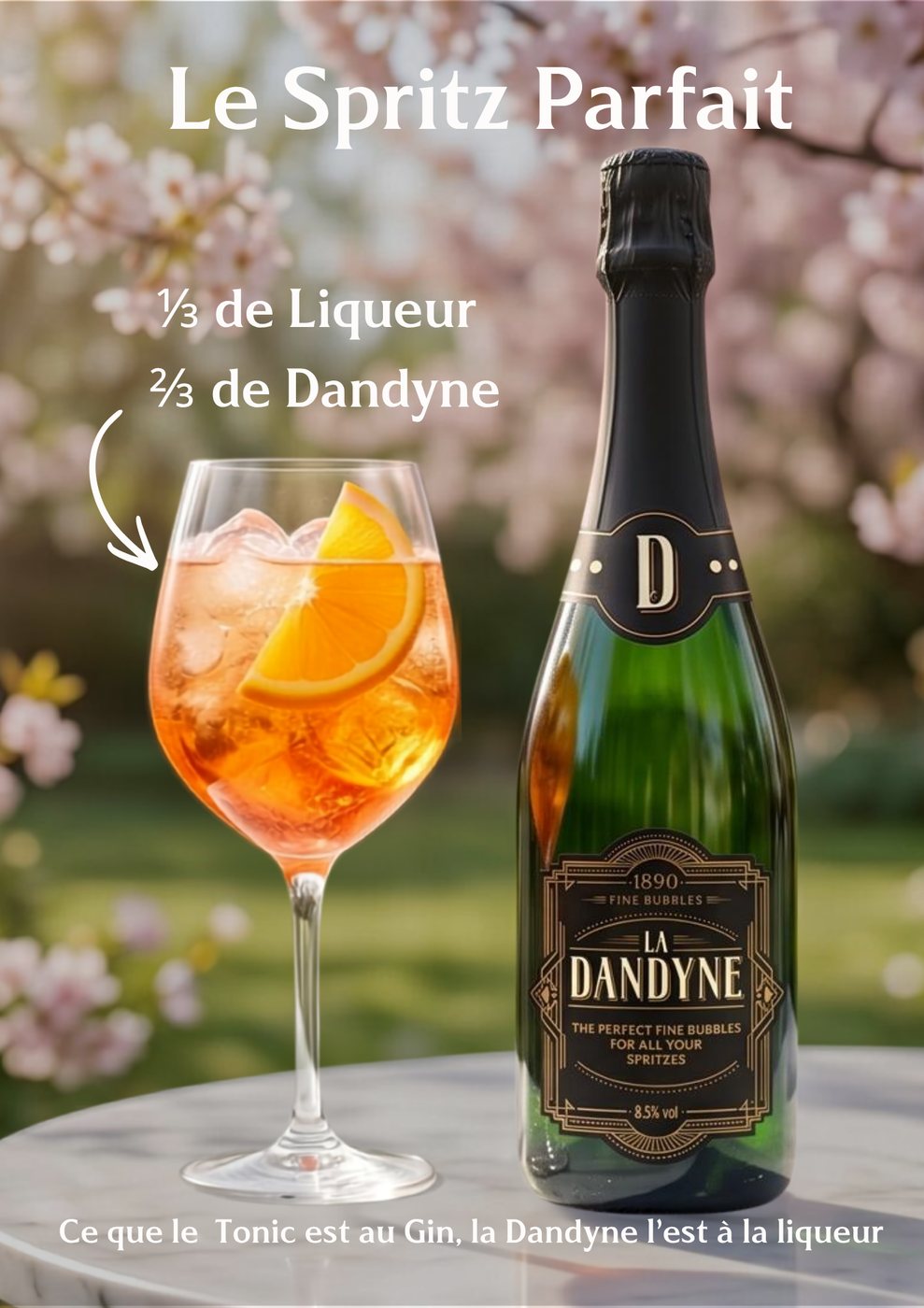 Le Spritz Parfait — 1/3 de liqueur, 2/3 de Dandyne